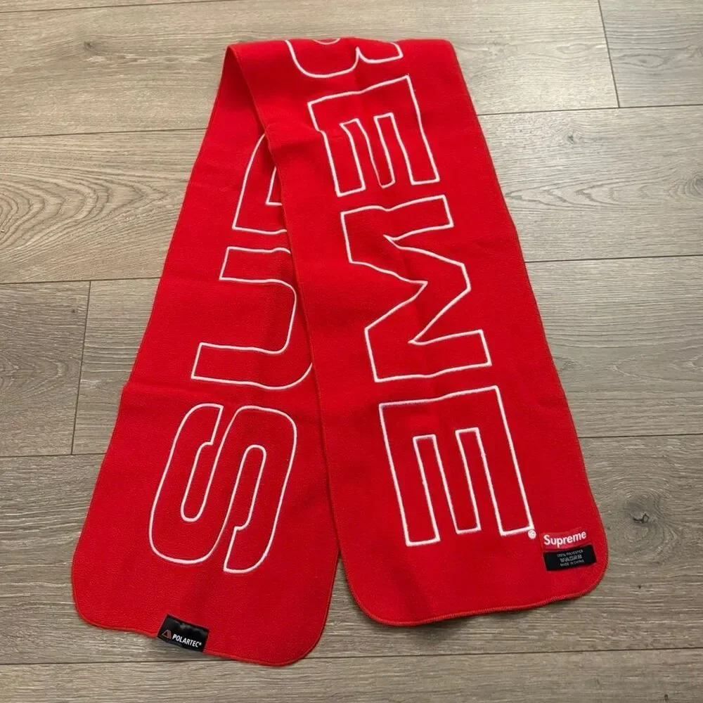 Supreme Polartec Red Scarf